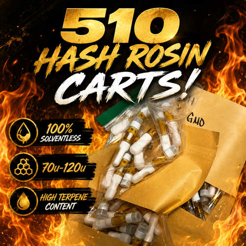70-120u Hash Rosin 510Carts